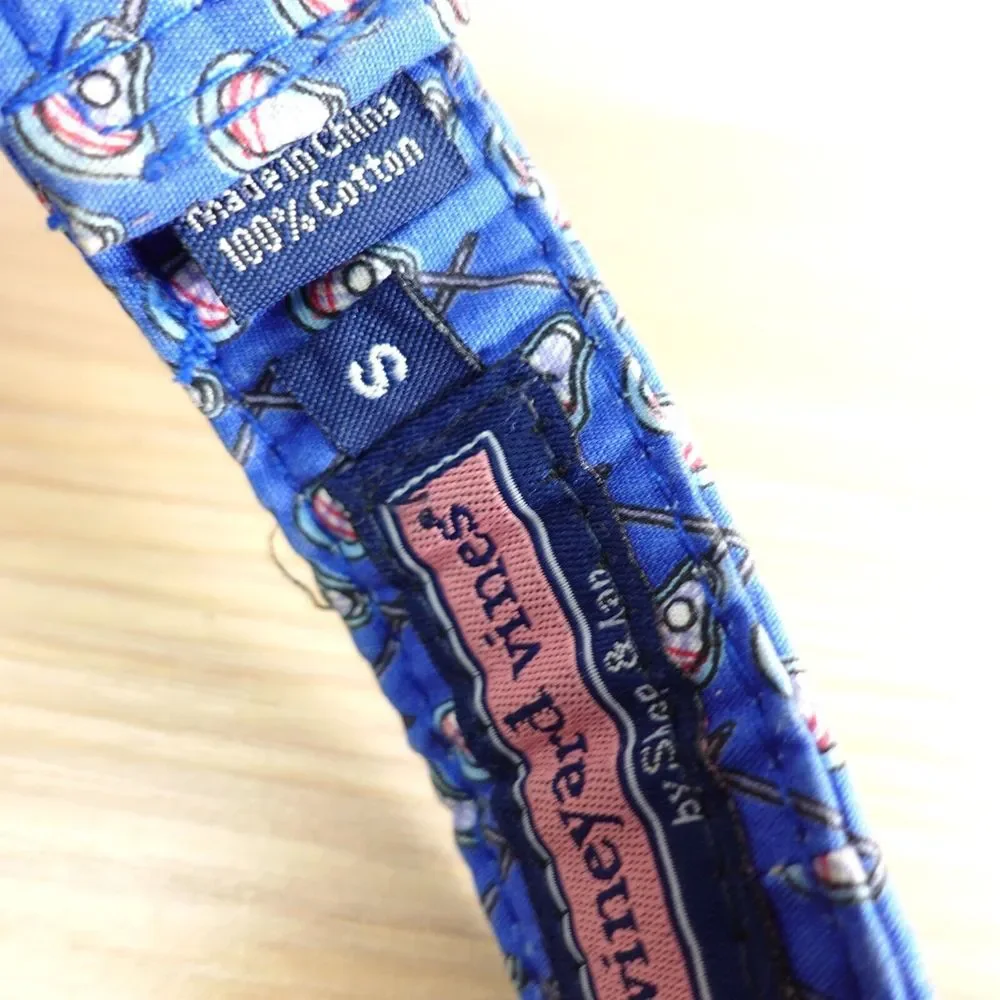 Vineyard Vines Blue and Silver Nautical Belt